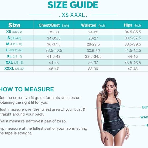 NWT M Smismivo Tummy Control Swimwear BROWN ROUCHED HALTER - Picture 2 of 3